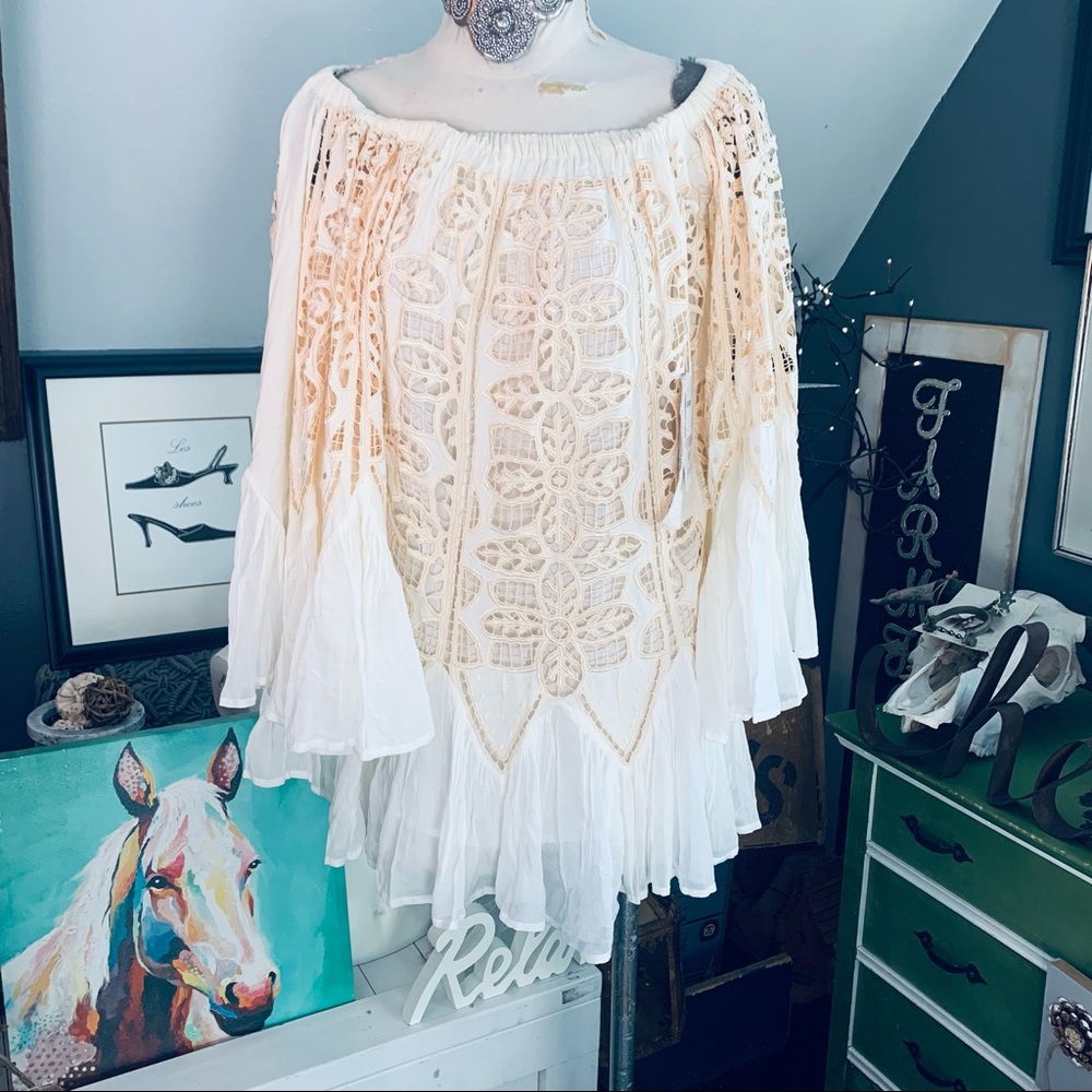 FREE PEOPLE | NEW WITH TAGS | off the Shoulder | Dress | Originally $398 Sz Sm